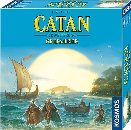 KOSMOS 682705 Catan - Seefahrer, Erweiterung zu Catan - Das Spiel, Brettspiel für 3-4 Personen ab 10 Jahre, Familienspiel, nur spielbar mit Basisspiel, Siedler von Catan