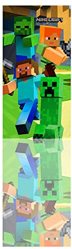 Halantex Badetuch Minecraft 70x140 cm, 100% Baumwolle