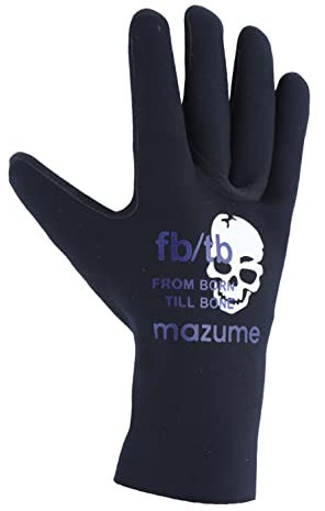 mazume Neopren Handschuhe für Hecht und Zander, Barsch, Forelle, Angeln MZGL-F650 Black / Blue LL