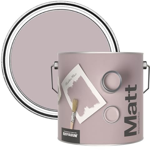 Rust-Oleum Colours Matt Emulsion Wall and Ceiling Paint - Lilac Wine 2.5L