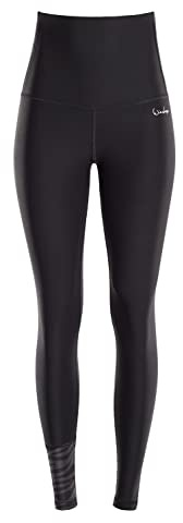 WINSHAPE Damleggings Funktional Comfort Tights Hwl116c hög midja med diskret zebra-applikation