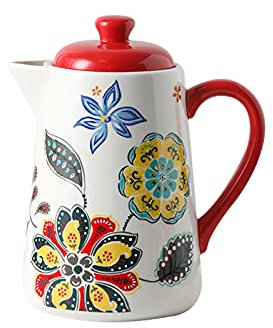 LUCBEI Carafe d'eau Pichet de Grande capacité avec poignée et Bec, Bouteille d'eau Froide de Luxe Lumineuse for Eau Chaude/Froide, thé glacée et Boisson Carafes
