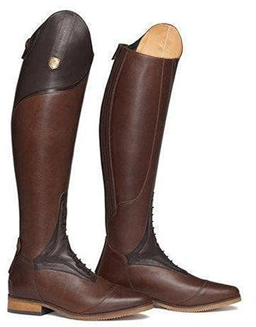 Stivali da Equitazione Lunghi Stile Western da Uomo - Scarpe Alte al Ginocchio Unisex da Cavaliere di Grandi Dimensioni per Primavera Autunno all'Aperto