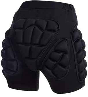 Women 3D Padded Shorts for Snowboarding Skiing Protective Butt Pads & Elbow & Knee Pads Skating Butt Pad Guard Gear for Winter Ice Skating