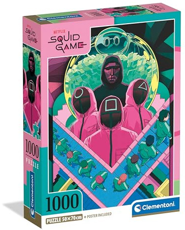 Clementoni 1000 Teile Puzzle Erwachsene - Squid Game 2-70 x 50 cm - Fortgeschritten - Ab 14 Jahren