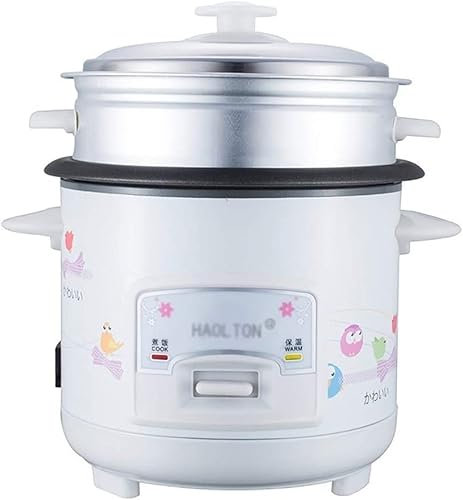 Cuociriso Elettrico Domestico, cuociriso Domestico Mini pentola Antiaderente con vaporiera, conservazione Automatica Calore 1-4 Persone