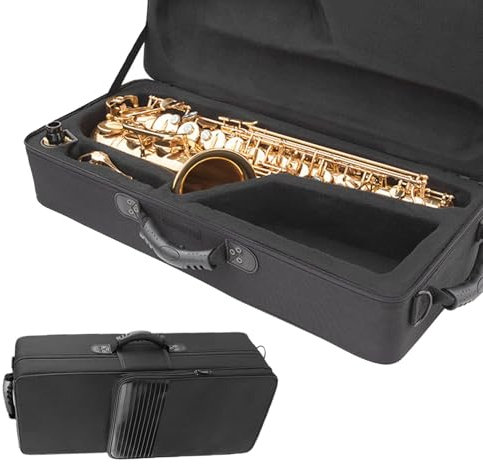 Weppduk Saxophon-Koffer für Altsaxophon, Altsaxophon-Koffer | Weich gepolsterte Tasche für Altsaxophon. Saxophontasche - Altsaxophon-Rucksack, Altsaxophon-Tasche, Altsaxophon-Tasche,