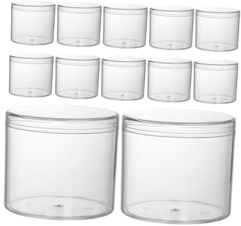 Cabilock 15piezas Recipientes De Almacenamiento De Alimentos Sellados Tarros Transparentes Para Nueces y Contenedores Reutilizables Con Tapa Para Cocina y Organización De Comida