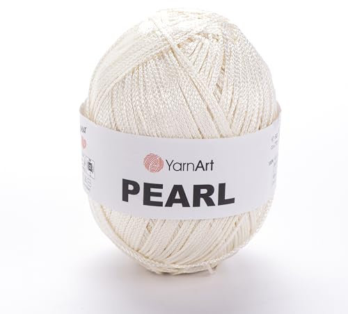 YarnArt Pearl - Filato 100% viscosa, setoso e lucido, per uncinetto, leggero e morbido, per lavori a maglia, abiti in pizzo, camicette, scialli, cardigan estivi, 90 g, 270 m, peso fine (246)
