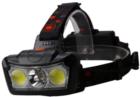 UKCOCO Led Portátil Para Correr y Acampar Linterna Luz Cabeza Diseño Simple y Práctico