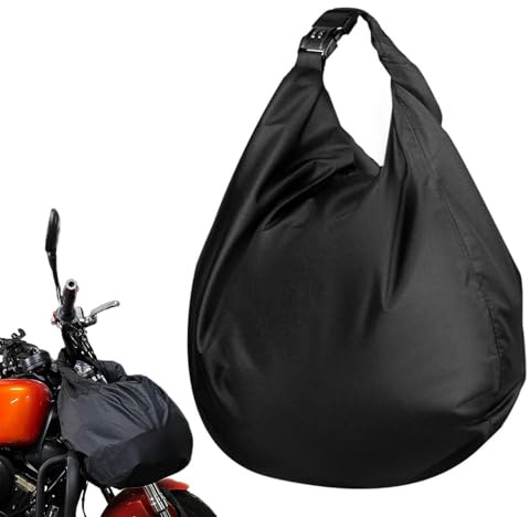 Qoukonao Motorradhelmtasche, Tragbare Aufbewahrungstasche für Motorradhelme, wasserdichte Abschließbar Helmtasche, Leichte Outdoor Aufbewahrungstasche aus Oxford Stoff zum Reiten und Wandern