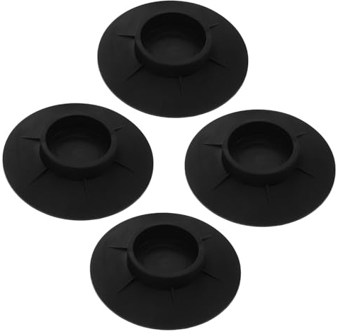 HIAKDOFT 4pcs Vibration Rubber Foot Pads for Washing Machines and Dryers Non Slip Stabilizer Mat with High Suction Base Fit Durable Noise Reducing