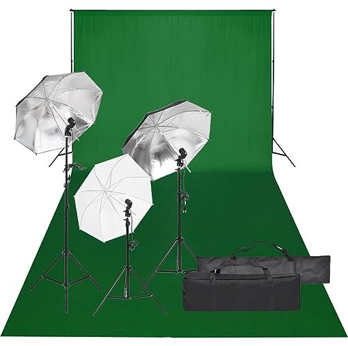 Juroupi Kit per Studio Fotografico con Set di Luci e Fondale,Studio Foto,Fotografia,Illuminazione e Studio,Luci e Flash da studio-3094712