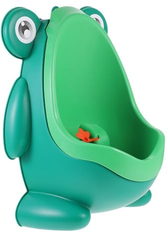 UTHCLO Orinal De Entrenamiento Para Niños Forma De, Portátil, De Pie, Material Pp, Desmontable, Color Verde, Adecuado Para Entrenamiento Baño Infantil, Para Niños Pequeños, Molino De Viento Divertido
