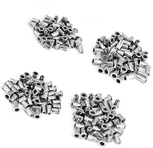 Keenso Riveta Ciego de Acero Inoxidable -Seco de Tuerca Rivet con 200 PCS Insertos de Rosca para Diversas Necesidades Industriales