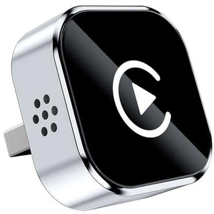 MZU CarPlay Wireless Adapter für iPhone – Upgrade auf kabelloses CarPlay, Plug & Play, USB/Type-C, Mini & Stabiler Wireless Car Play Adapter kompatibel mit Apple iOS 10+ & Wired CarPlay Autos ab 2016