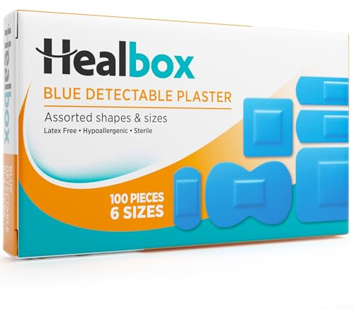 Healbox Blue Assorted Plasters - Pack of 100