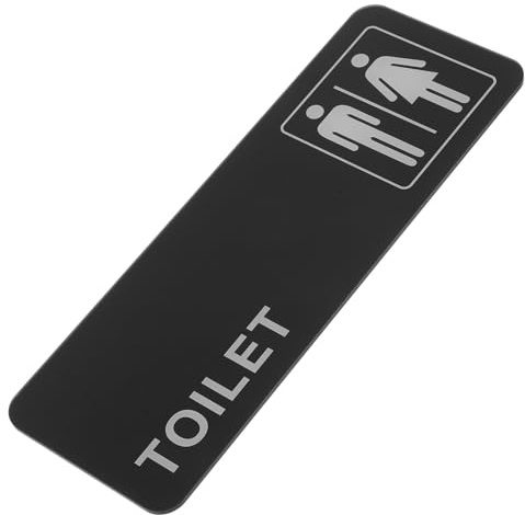 IWOWHERO Cartello Autoadesivo per Bagno in Plastica Resistente Targhe Identificative per Bagni Uomini e Donne Facile da Installare Adatto per Aziende e Locali Pubblici
