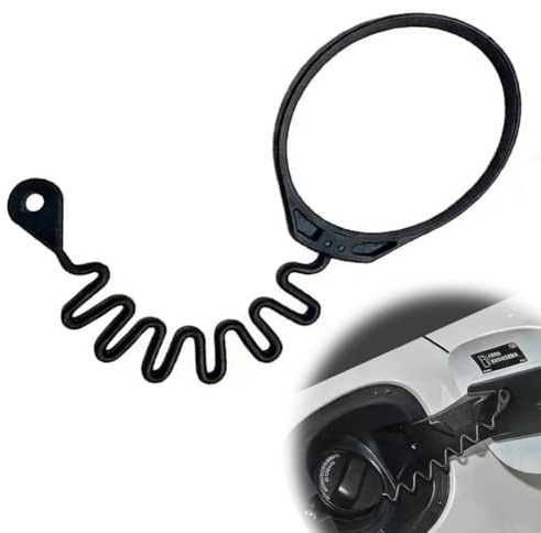 WUY Tappi serbatoio carburante,Cinghia di sicurezza nera per il tappo del serbatoio, cinghia di fissaggio del tappo del serbatoio con coulisse.