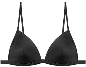 YAMAMAY - Bikini Parte Alta, Push-up Senza Ferretto, Donna, Essentials, Nero, monocromo