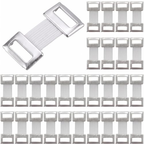 30 Clips de Bandage Élastique Blanc Pinces Fixation pour Bande Médicale | Les 30 clips de bandage en aluminium et élasthanne assurent une fixation solide, réutilisable et très facile à ajuster.