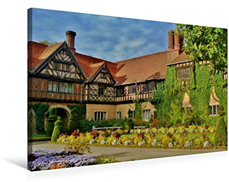 Premium Textil-Leinwand 75 x 50 cm Querformat Premium Textil-Leinwand 75 cm x 50 cm quer Schloss Cecilienhof | Wandbild, HD-Bild auf Keilrahmen, Wanddekoration, Kunstdruck von Andrea Janke
