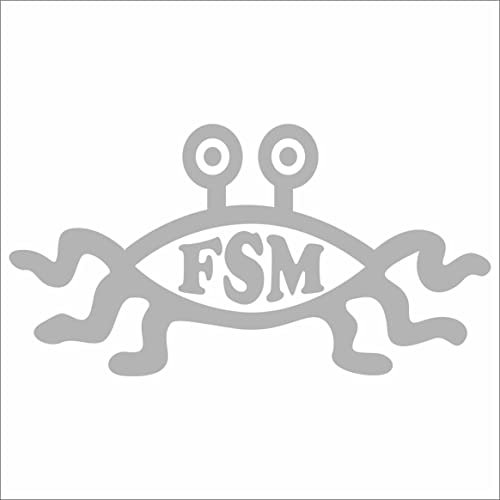 JINTORA - Autoaufkleber Tuning - Auto Aufkleber - FSM - 189x99 mm - Auto Aufkleber - Bus - Fenster - Heckscheibe - Camper - wetterfest - Outdoor Sticker Auto Deko LKW - Tuning Selbstklebend - Silber