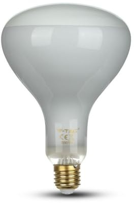 LEDLUX Lampada Led Filamento E27 R125 Riflettore 8W Dimmerabile Triac Dimmer In Vetro 600lm 110 Gradi (Bianco Neutro 4000K)