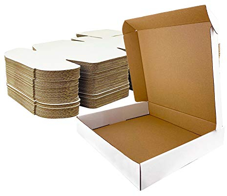 Giftgarden Versandkarton, faltbar, 305 x 229 x 76 mm, 20 Stück, Karton, selbstmontierbar, für Versand oder Lagerung, weiß