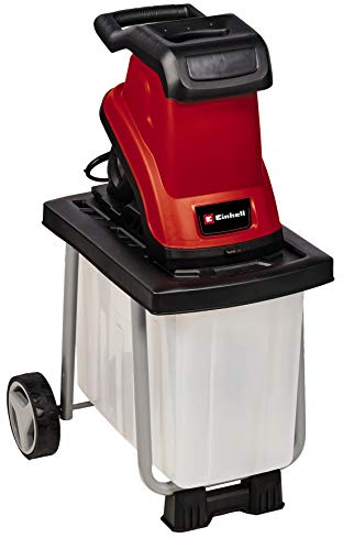 Einhell Elektro-Messerhäcksler GC-KS 2540 CB (2.500 W, max. 40 mm Aststärke, 2 Wendemesser aus Stahl, 55 L Fangbox, Transportgriff, Stopfer)