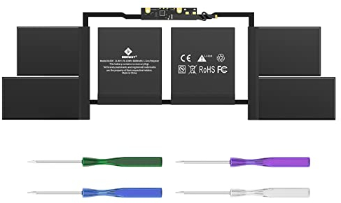 E EGOWAY A1707 A1820 Laptop Battery Compatible with MacBook Pro 15 inch A1707 Late 2016 Mid 2017 Touch Bar EMC 3162 3072 Series MLH32LL/A MLH42LL/A MLW72LL/A MLW72HN/A MLW82LL/A MPTR2LL/A MPTT2LL/A