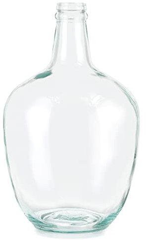 MDLUU Glass Jug Vase 10 Tall, Clear Flower Vase, Decorative Bottle Vase for Dining Room, Bedroom, Bathroom, Mantel