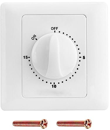haiaxx Prises de minuterie Compte à rebours Minuterie numérique Interrupteur de Commande Couvercle de Prise Mise Hors Tension Automatique Minuterie mécanique Minuterie avec boîtier inférieur 1#