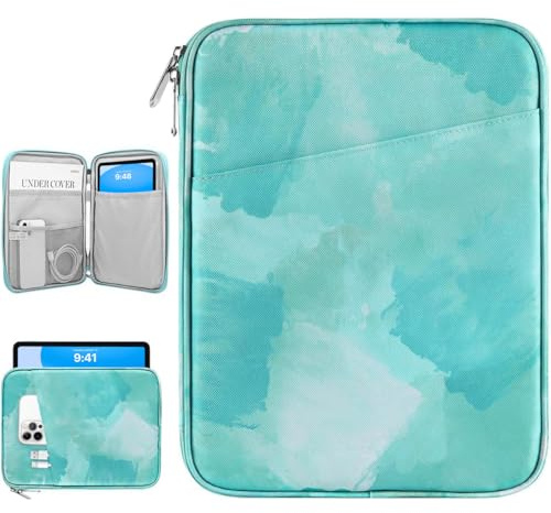Dadanism 9-11 Zoll Tablet Sleeve Tasche, Meersalzgrün | für iPad Air 11 M4/M3, iPad Pro 11 M5, iPad (A16) 11, iPad 10. Gen/Air 5 10,9, iPad 9/8/7. Gen 10,2, Galaxy Tab A11+ 11