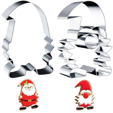 Wichtel Ausstecherformen Keksausstecher Weihnachten Elfenbrüder 7,6cm Edelstahl Plätzchenausstecher Wichtel Weihnachtskekse Ausstecher Zwerg für Backen Torten Fondant Kekse