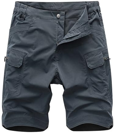 SRZYMJ Kurze Arbeitslatzhose Herren Shorts 3XL Kurze Sporthose Mit Taschen 5Er Pack Herren Chino Hose Herren Chino Hose Regular Fit Beige Hose Herren Shorts Grey Outdoorhose Wasserdicht Weit XXL