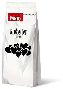 PANTO Kroketten rot/grün in Herz-Form, 20 kg für Nager, Rohkomponente für Futtermischung