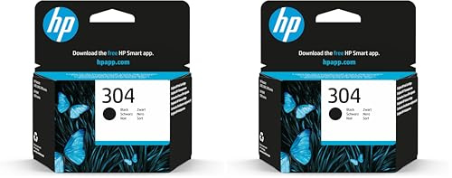 HP 304 (N9K06AE) Original Druckerpatrone Schwarz Deskjet Envy, 2er Pack