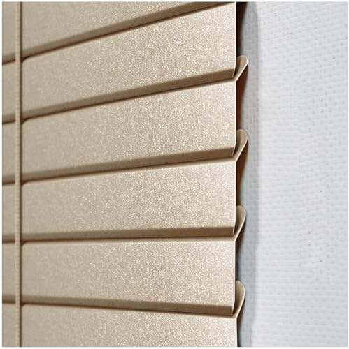 Tende Veneziane in Alluminio, Tende da interni, 4 Colori, Montabile Senza Fori, Resistente, per proteggere dalla luce e caldo(Light gold)