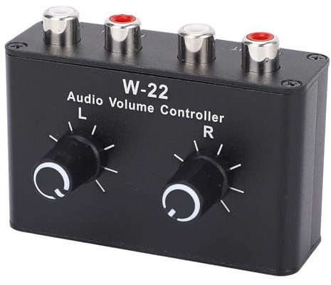 Cryfokt Volymkontroll, Vänster Höger Kanaler Stereo -Switcher Potentiometer Liten Dämpningsknapp för CD -spelare