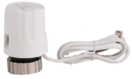 YINZHD Attuatore Termico Elettrico normalmente Aperto Chiuso TRV for Riscaldamento a Pavimento valvola termostatica for radiatore AC 230V M30*1,5mm(Normally Open)