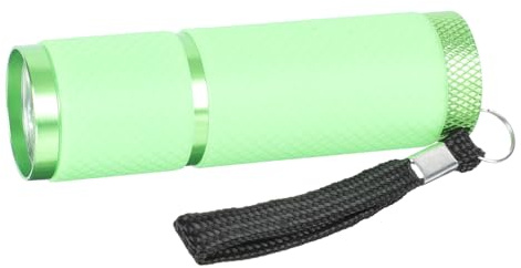 Kisangel Uv Taschenlampe Nagel Nageltrockner Kleiner Led Uv Lampe Grün Gummi Aluminiumlegierung Geldprüfgerät Für Nagelstudio Zuhause Reise