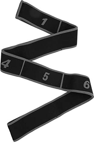 Cryfokt Bandas Elásticas para Ejercicio, Bandas Elásticas de Resistencia de Poliéster y Algodón para Gimnasia de Baile Latino, 1 Paquete (Grey)