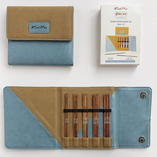 Knit Pro Ginger Cubics Doppelspitznadel-Set, 15 cm, 2,0–4,0 mm