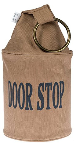 HOMESCAPES Türstopper Sack “Door Stop” Türpuffer mit Ring in Braun 2700g