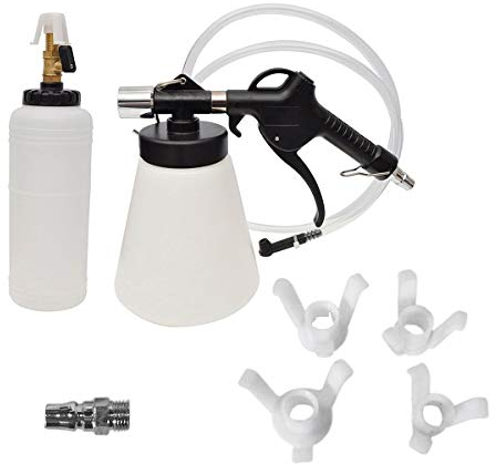 DAYUAN Bremsenentlüftungsgerät Auto Druckluft Bremsenentlüfter & Nachfüllflasche1L Absaugbehälter, 90-120 PSI