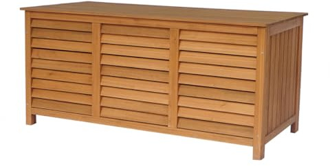 Baúl para Jardin en Madera Macao - 130 x 64 x 60 cm - Marron