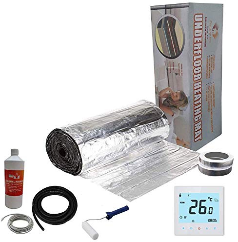 Nassboards Premium Pro Elite - Electric Underfloor Pro Elite Foil Heating kit 150w - 7m² - White WiFi Thermostat