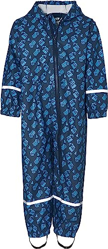 Playshoes Unisex barn regnoverall regnkläder, Byggplats, 80