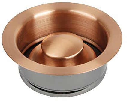 Akicon Kitchen Sink Copper Finish Garbage Disposal Flange Stopper, One Size Disposal Rim, Fit 3-1/2 Inch Standard Sink Drain Hole